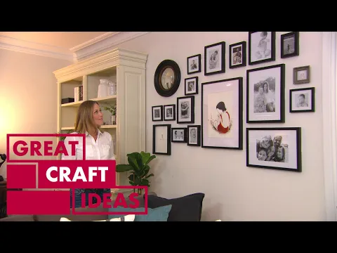 How to Create a Stunning Gallery Wall Using Family Photos | CRAFT | Great Home Ideas