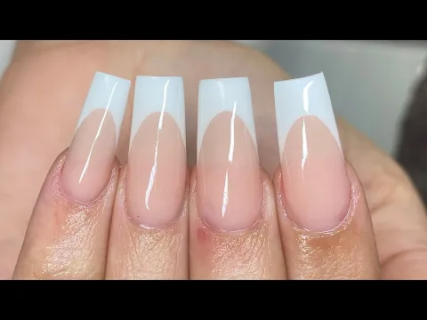 All Acrylic French Fullset | Tapered Square | Classy Nail Inspo | Simple Nail Design