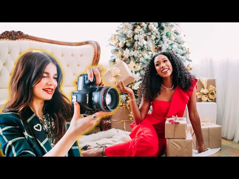 Natural Light Studio Christmas Photoshoot 🎄 Behind The Scenes Photography Tutorial