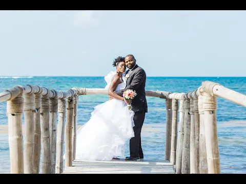 Renew vows wedding ceremony, Punta Cana, Dominican Republic. Chi Gbugu's 10 Years Together