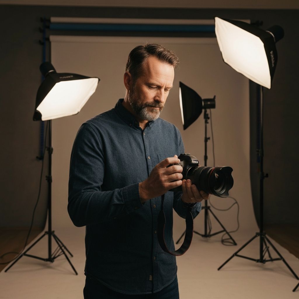 Profesjonalny fotograf w studio LPV