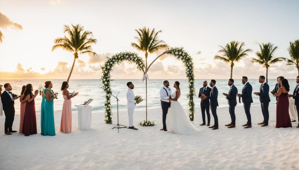 punta cana wedding photos