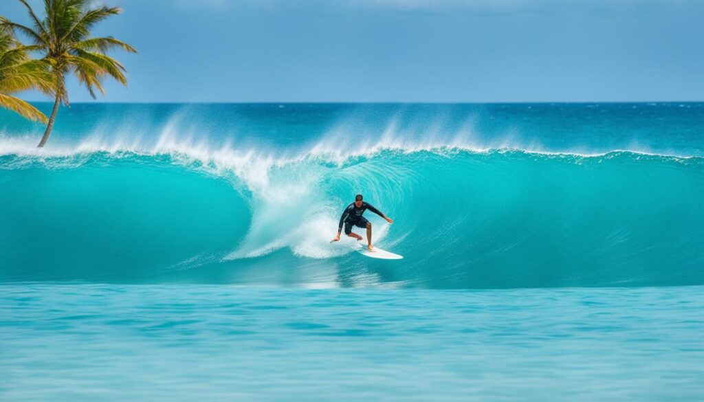 Surfing at Bavaro Beach