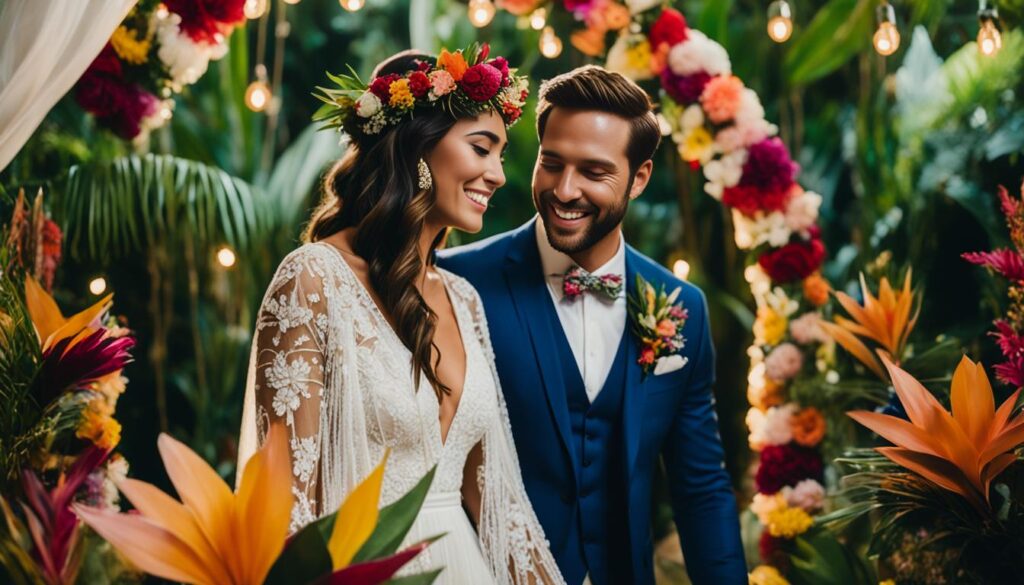 bohemian wedding style