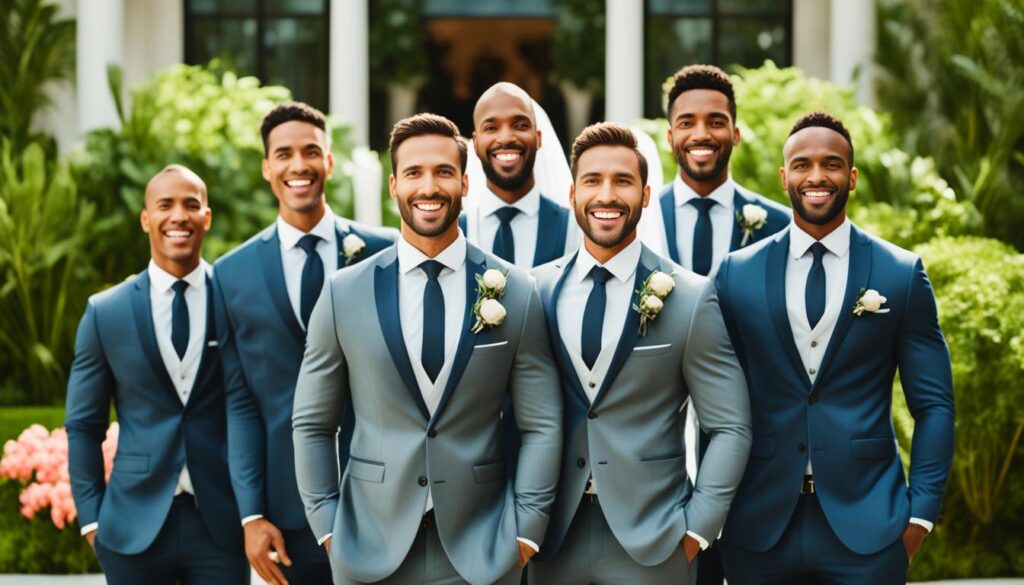 groomsmen and groomswomen