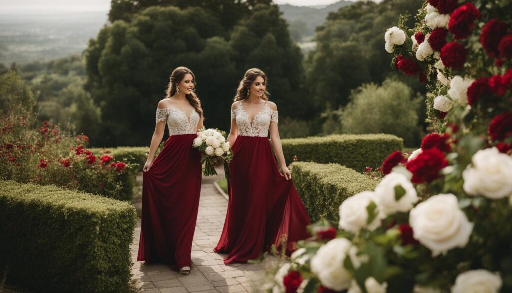 matching bridesmaid dresses