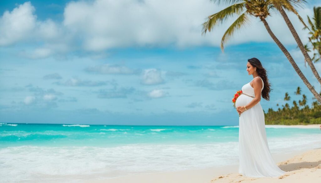 maternity photoshoot in Punta Cana