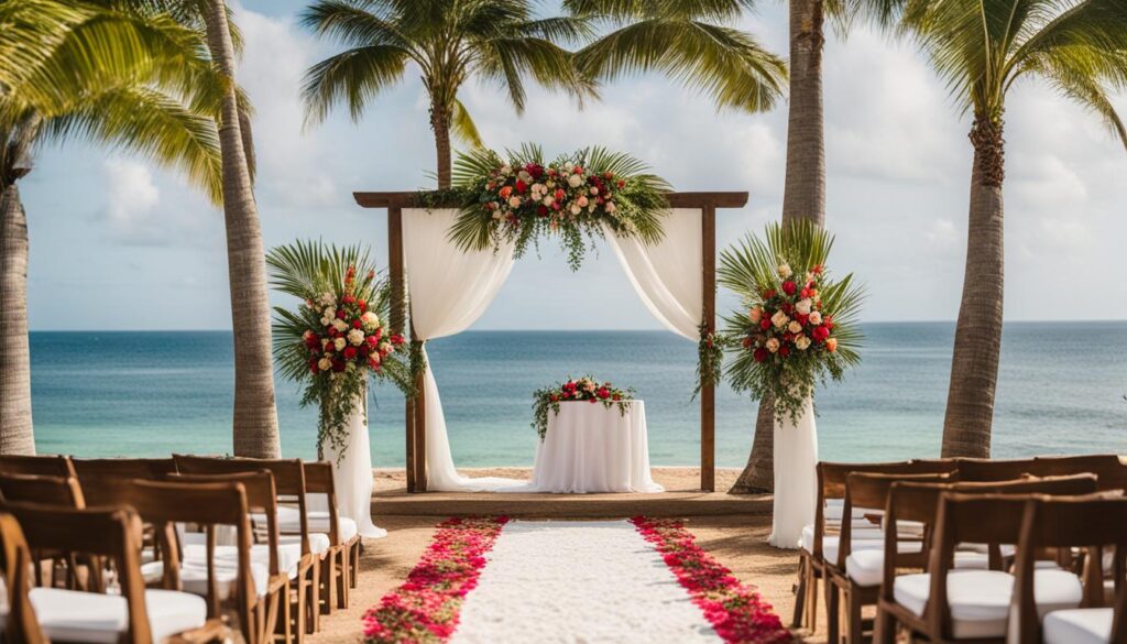 tropical wedding venue