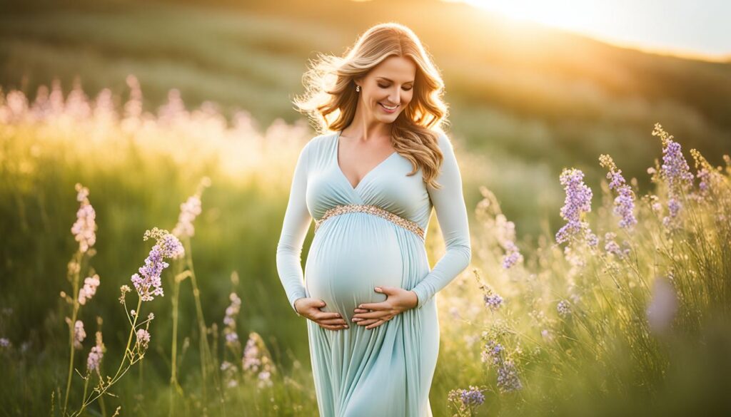 photo shoot of pregnant woman