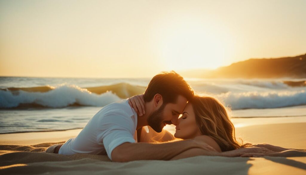 romantic seaside poses