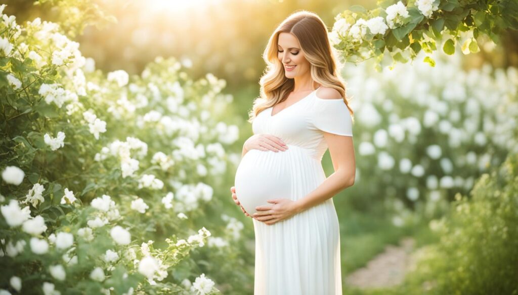 serene maternity pictures